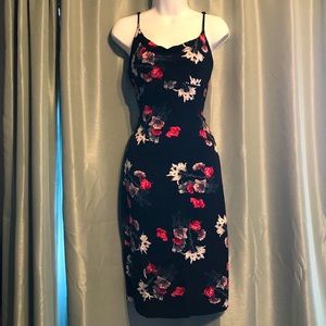 BB Dakota dress in black with floral pattern